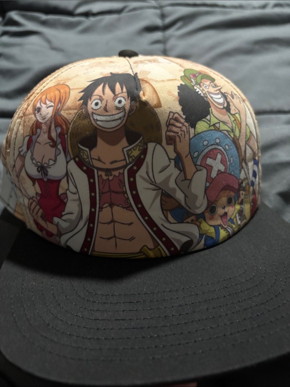One Piece Straw Hat Pirates Anime Snapback Hat Luffy Zoro Nami Adjustable Cap